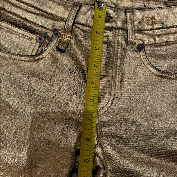 R13
Cropped metallic coated mid-rise straight-leg jeans. New without tags - Picture 12 of 15